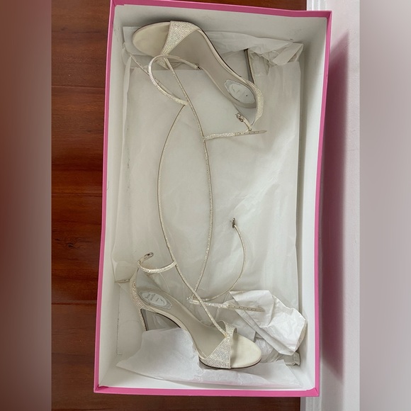 Rene Caovilla Shoes - RENE CAOVILLA Rhinestone Knee-High Gladiator Sandals Heels Stilettos 39